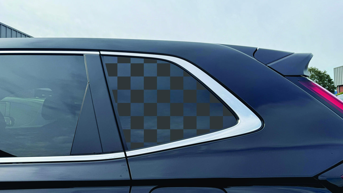 Honda CR-V Window Decal - Checkerboard Design - Fits 2023-2025