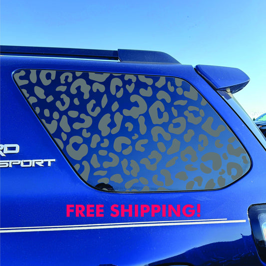 Toyota 4Runner Window Decal - 2014-2024 - Matte Black Sticker - Cheetah