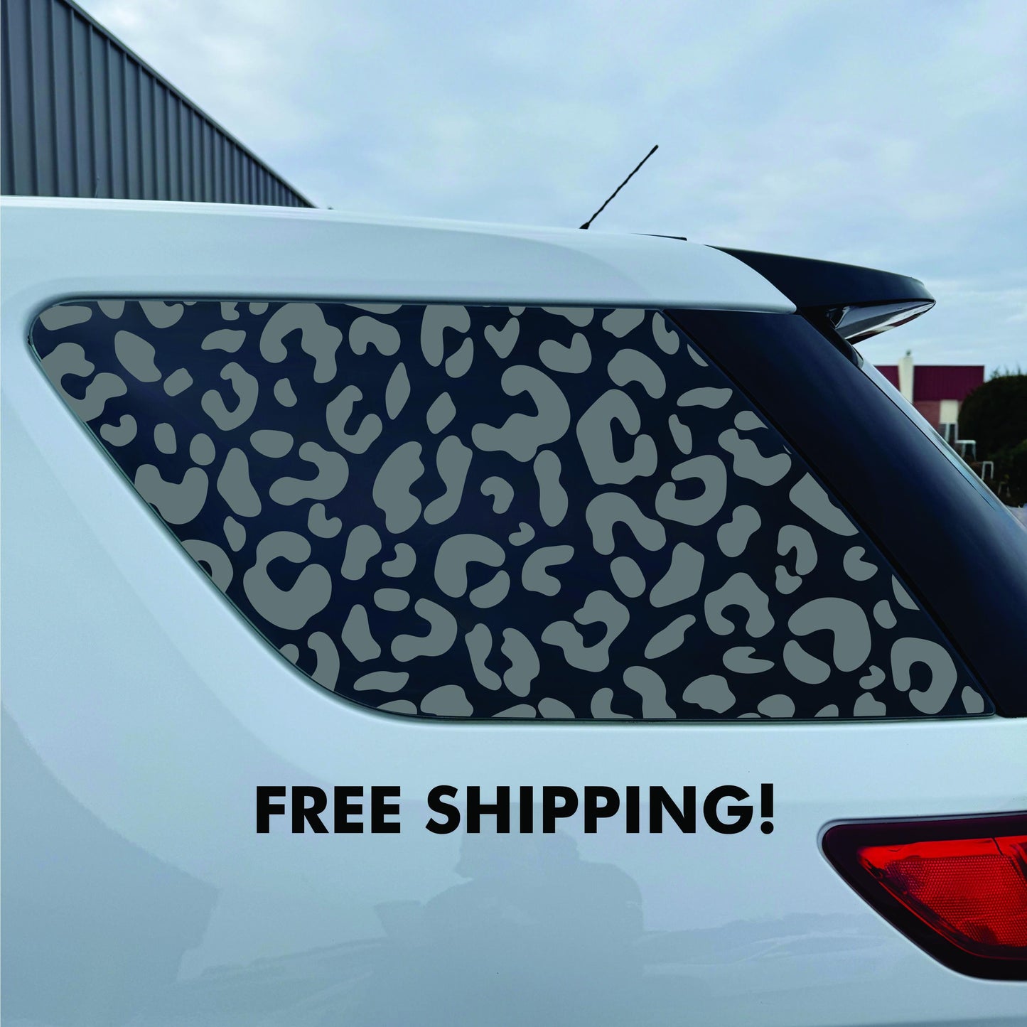 Ford Explorer Window Decal - 2011-2019 - Matte Black Sticker - Cheetah