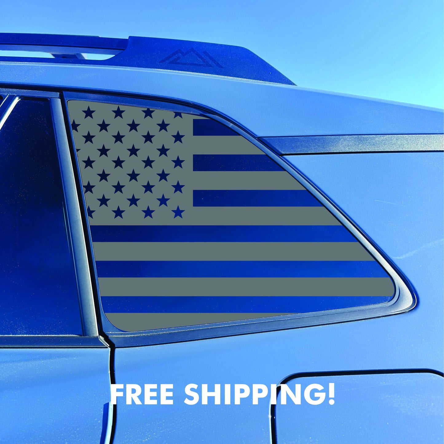 2026 Toyota RAV4 Window Decal  - Matte Black Sticker - US Flag