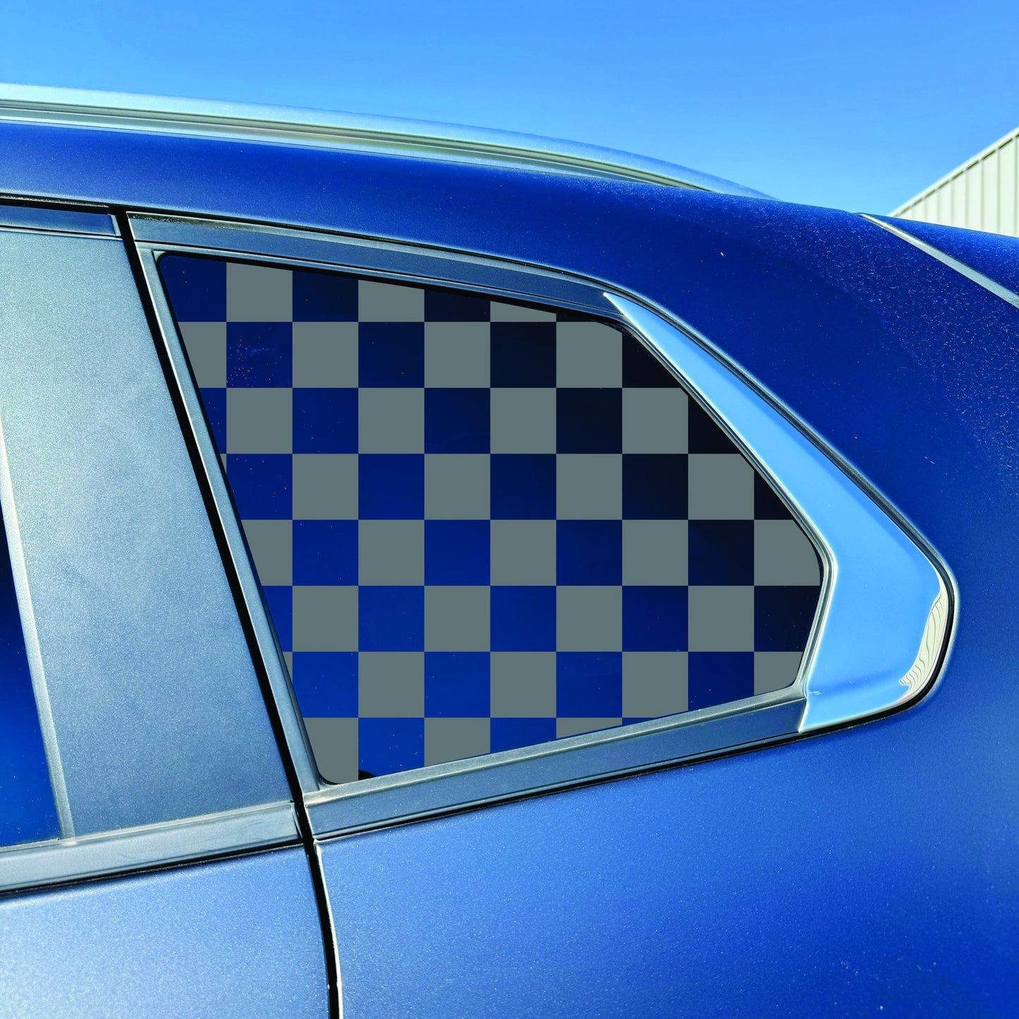 2023-2026 Mazda CX-50 Accessory - Window Decal - Matte Black Sticker - Checkerboard Pattern