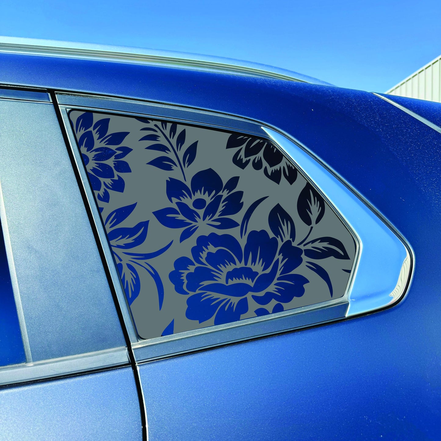 2023-2026 Mazda CX-50 Accessory - Window Decal - Matte Black Sticker - Floral Pattern