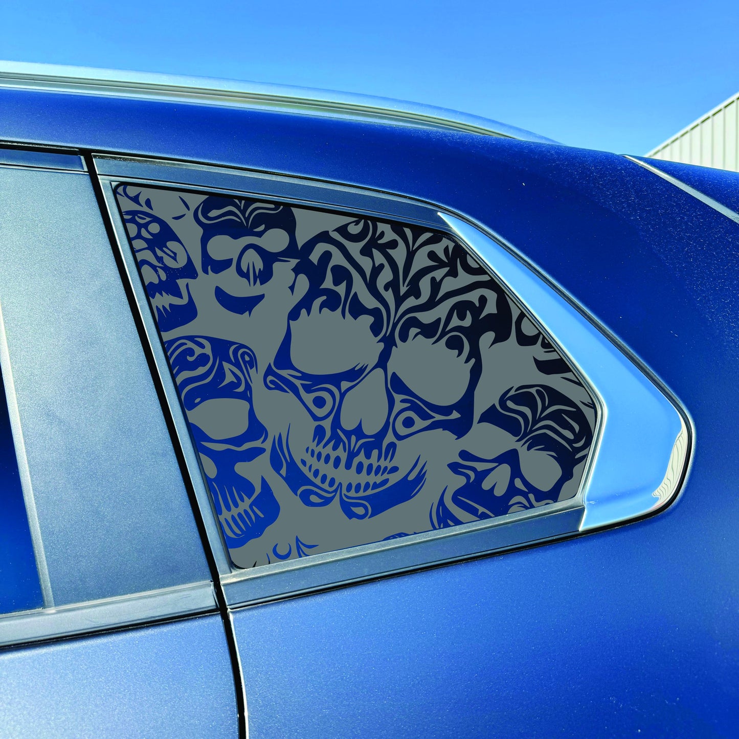 2023-2026 Mazda CX-50 Accessory - Window Decal - Matte Black Sticker - Skull Pattern