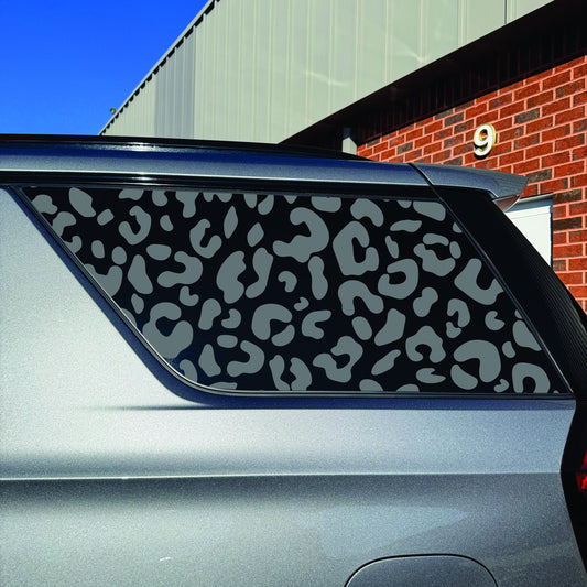2021-2025 GMC Yukon - Chevrolet Tahoe Window Decal - Matte Black Sticker - Cheetah Animal Print