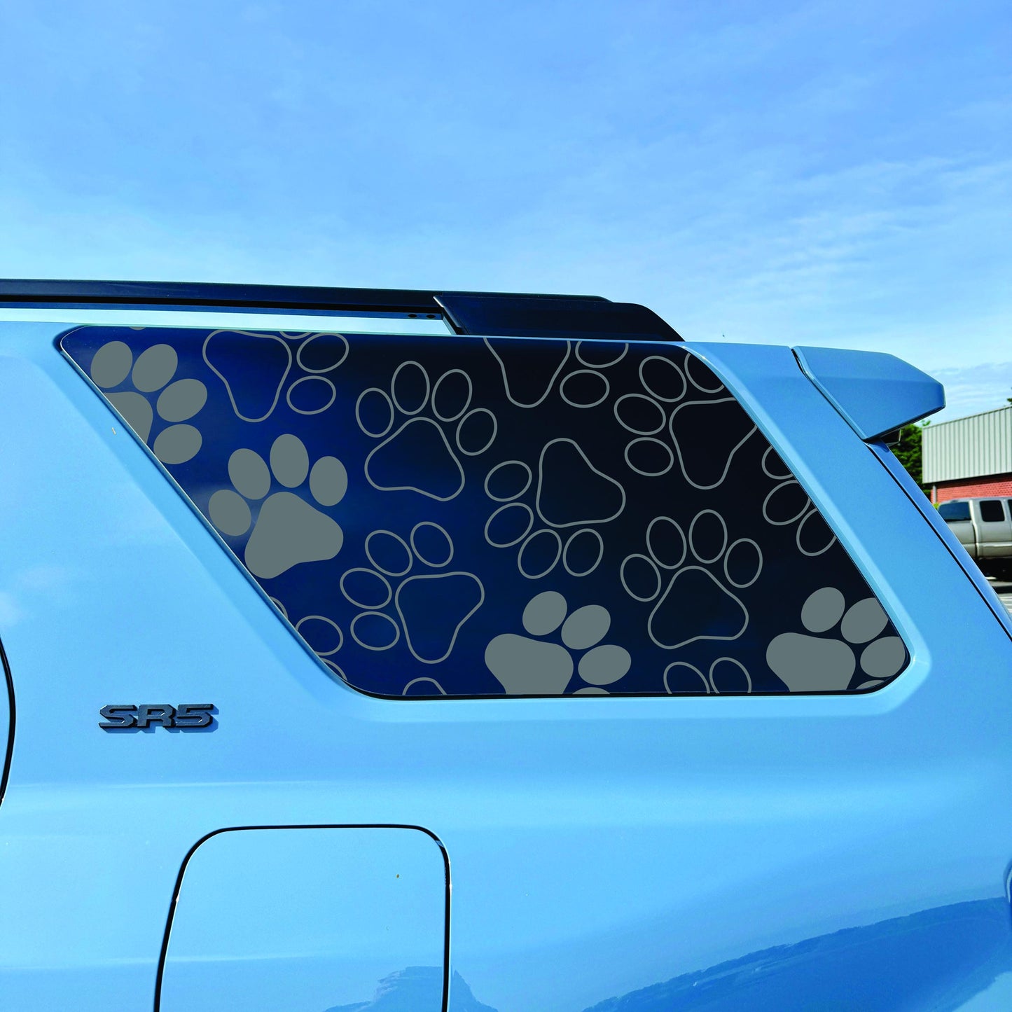 2025-2026 Toyota 4Runner - Window Decal - Matte Black Sticker - Paw Prints