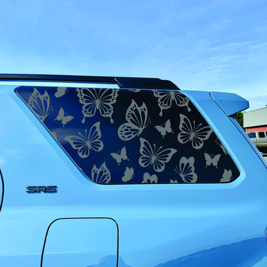 2025-2026 Toyota 4Runner - Window Decal - Matte Black Sticker - Butterflies