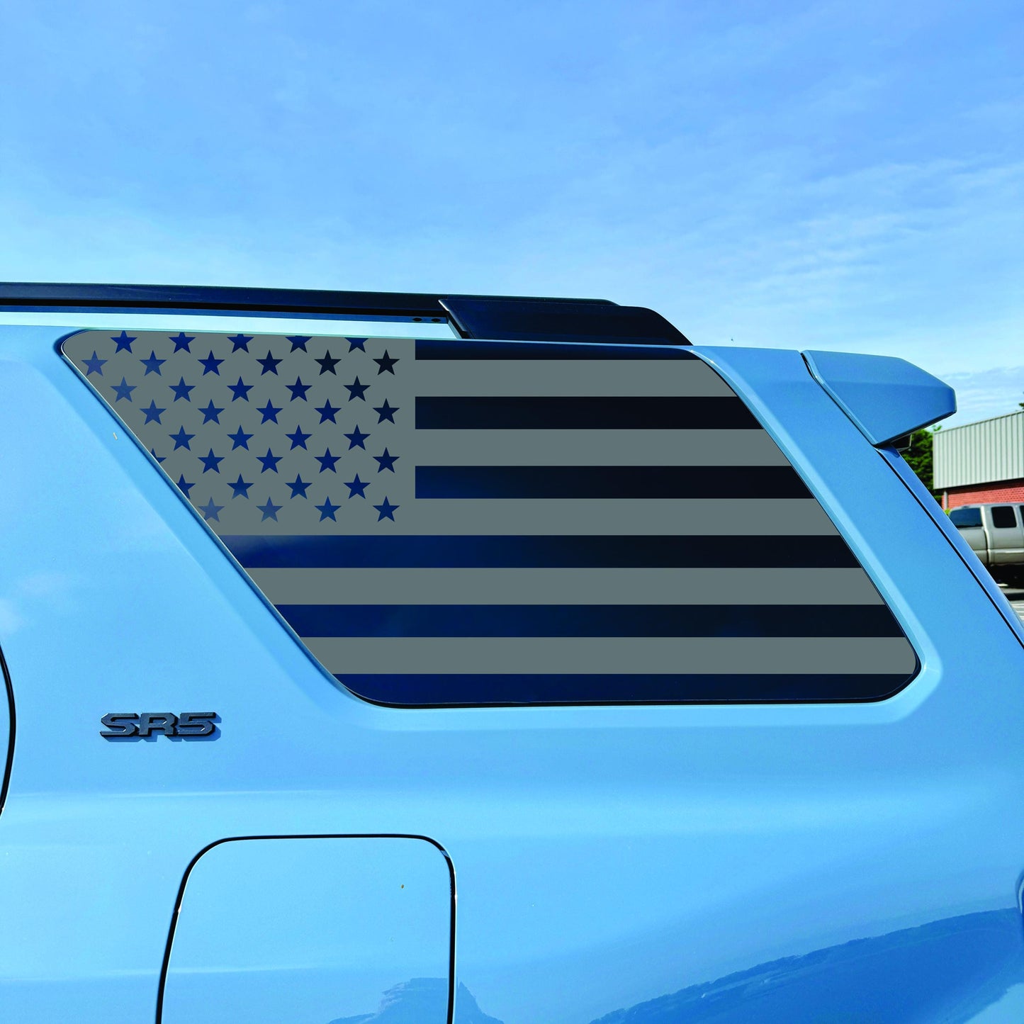 2025-2026 Toyota 4Runner - Window Decal - Matte Black Sticker - US Flag