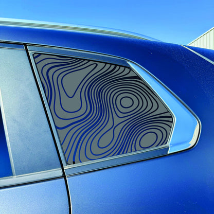 2023-2026 Mazda CX-50 Accessory - Window Decal - Matte Black Sticker - Topography Map