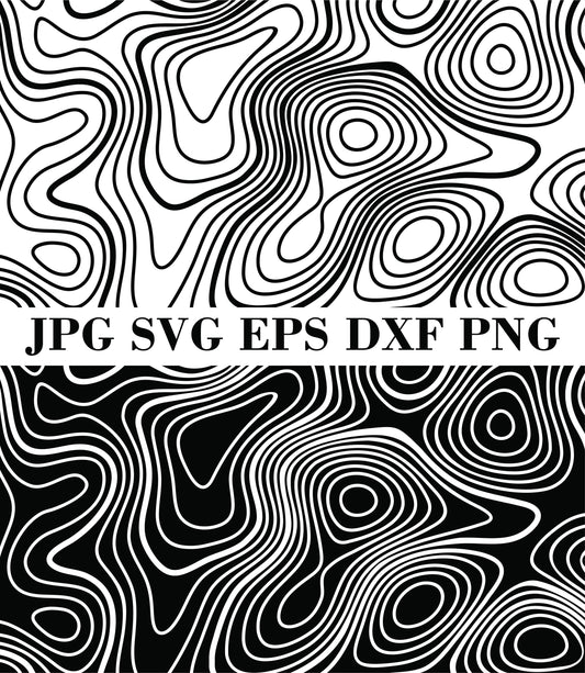 Topographic Map File Download for Mugs, Shirts, Bottles and More