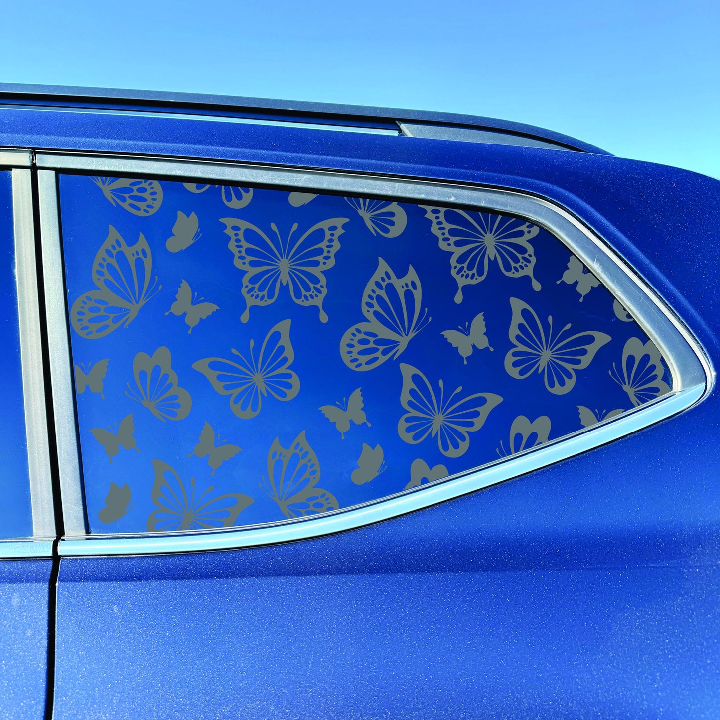 2018-2026 Volkswagen Atlas Accessory - Window Decal - Matte Black Sticker - Butterflies