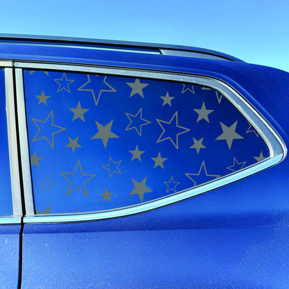 2018-2026 Volkswagen Atlas Accessory - Window Decal - Matte Black Sticker - Star Pattern