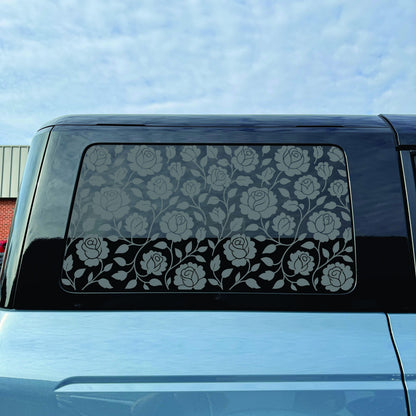 2021–2026 Ford Bronco 4-Door Quarter Window Decal – Matte Black Vinyl - Roses