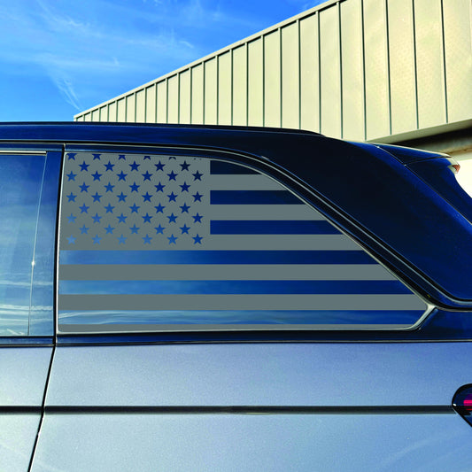 2022-2026 Jeep Grand Cherokee - Window Decal - Matte Black Sticker - US Flag
