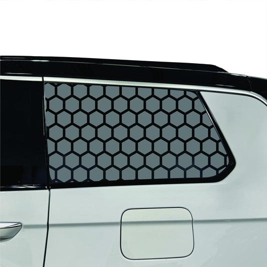 2022-2026 Jeep Grand Cherokee L - Third Row - Window Decal - Matte Black Sticker - Hexagon