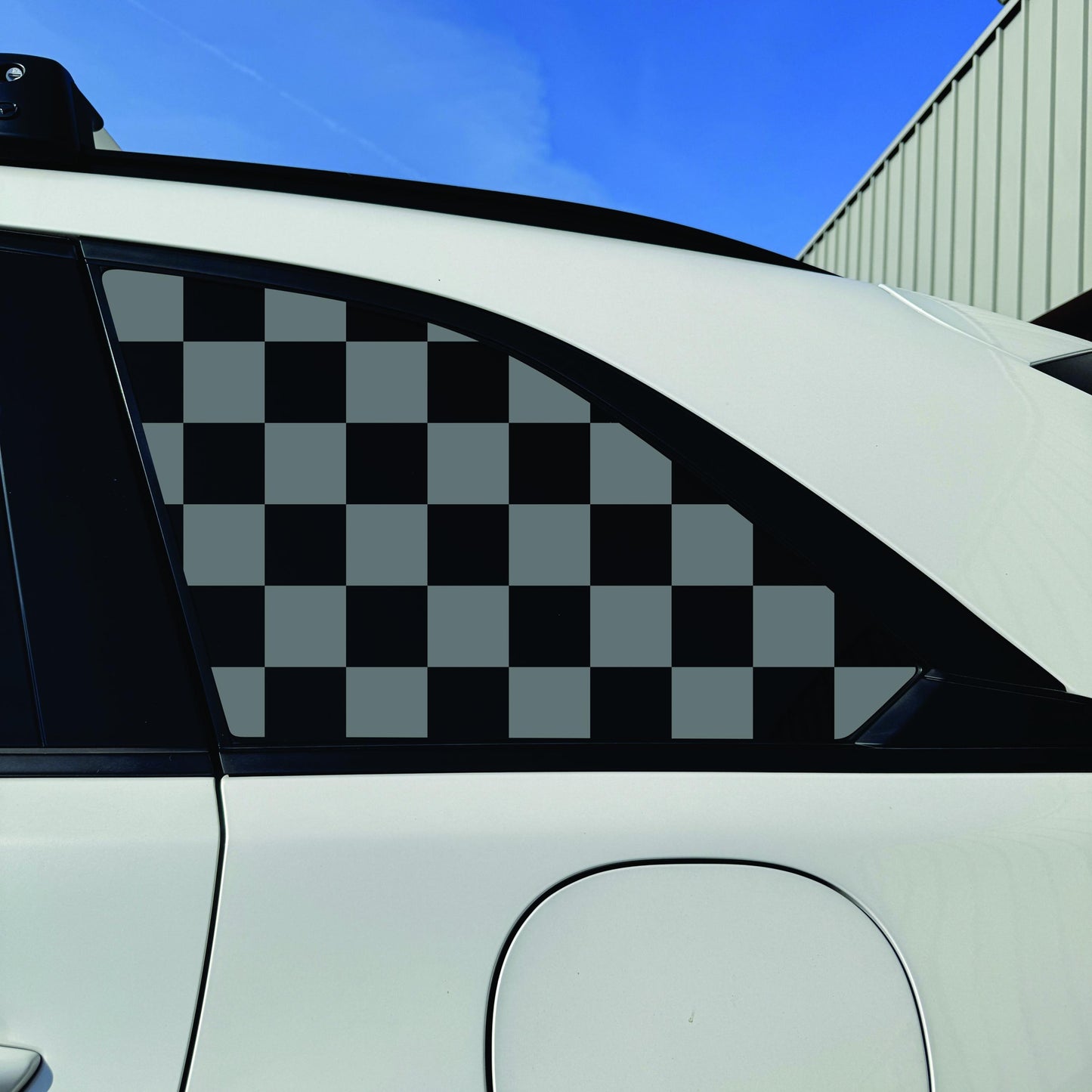 2024-2026 Mazda CX-90 Accessory- Quarter Window Decal - Matte Black Sticker - Checkerboard