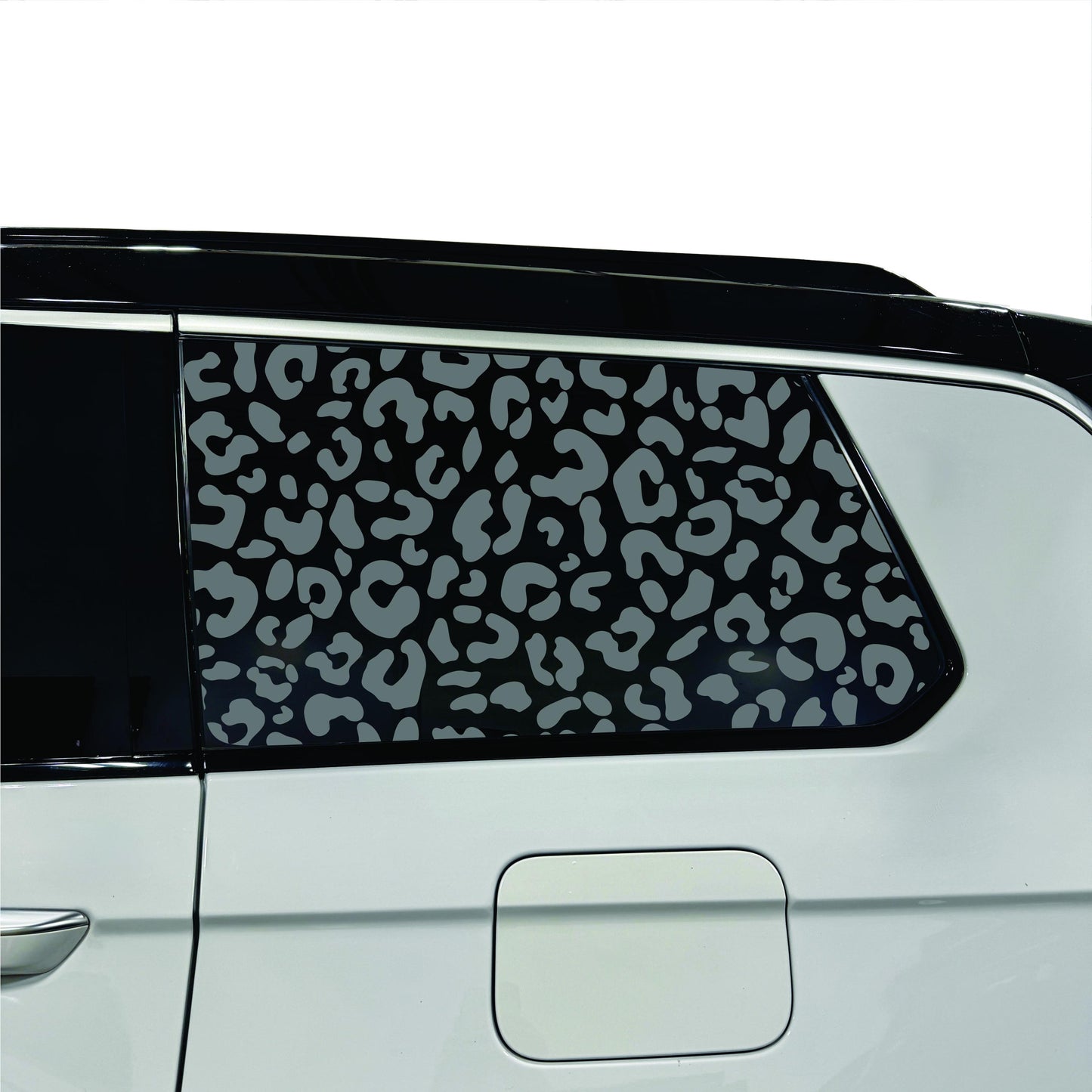 2022-2026 Jeep Grand Cherokee L - Third Row - Window Decal - Matte Black Sticker - Cheetah Leopard Print