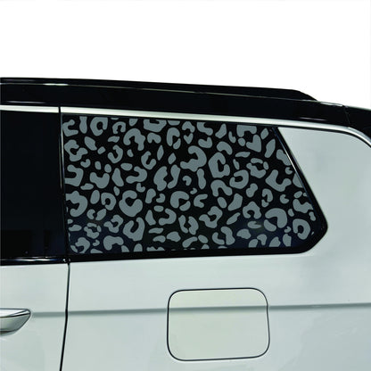 2022-2026 Jeep Grand Cherokee L - Third Row - Window Decal - Matte Black Sticker - Cheetah Leopard Print